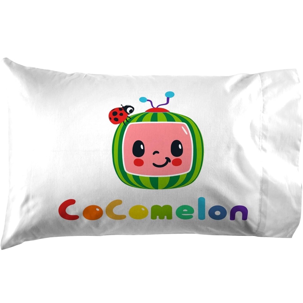 2x Cocomelon Pillowcase Soft Microfiber Standard Size Pillow Cover for Kids